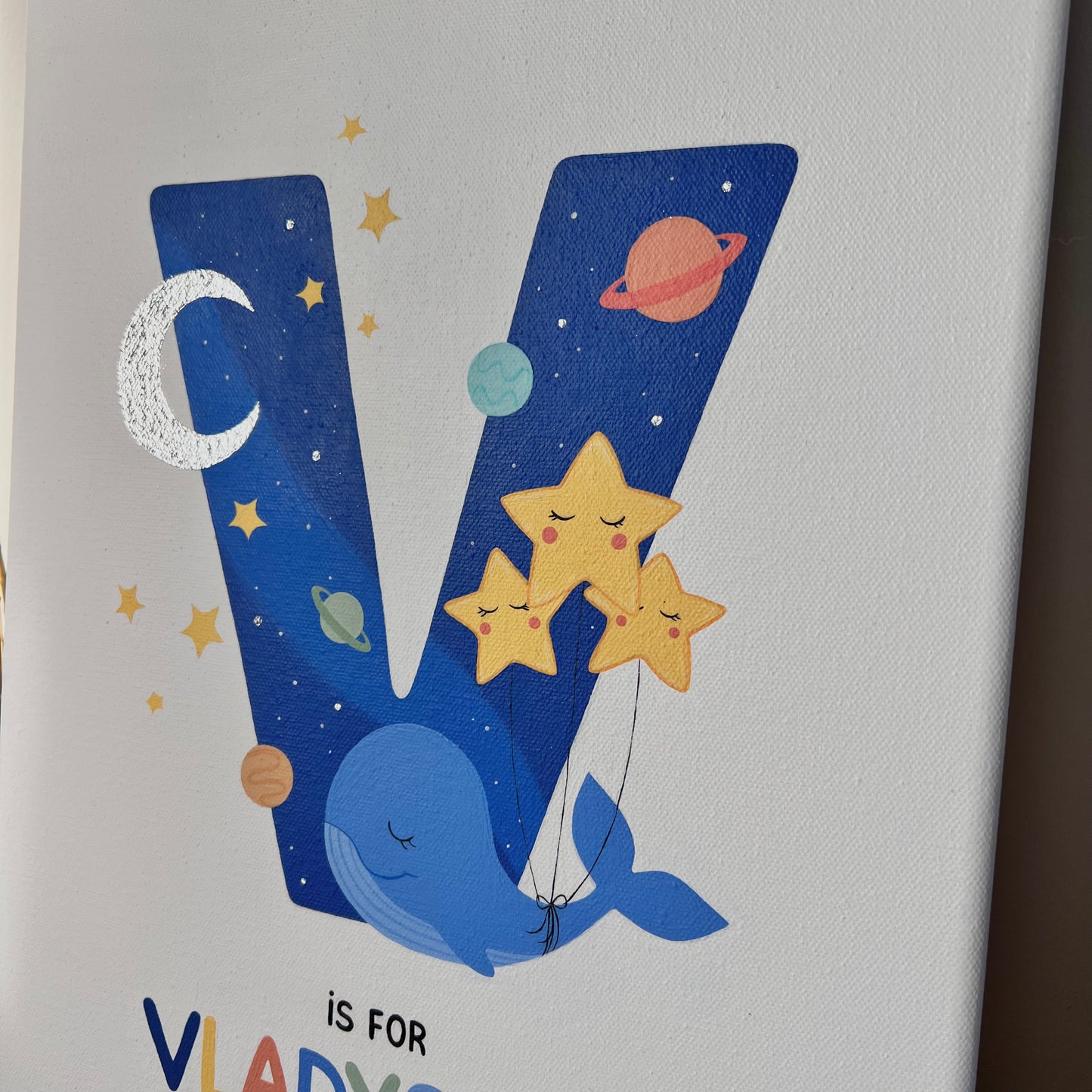 Hand-Painted 2-Piece Name Artwork