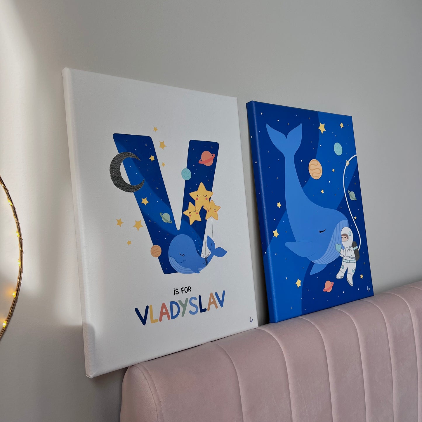 Hand-Painted 2-Piece Name Artwork