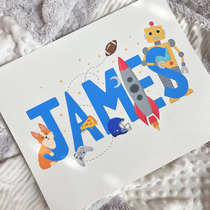 Hand-Painted Favorite Things Artwork