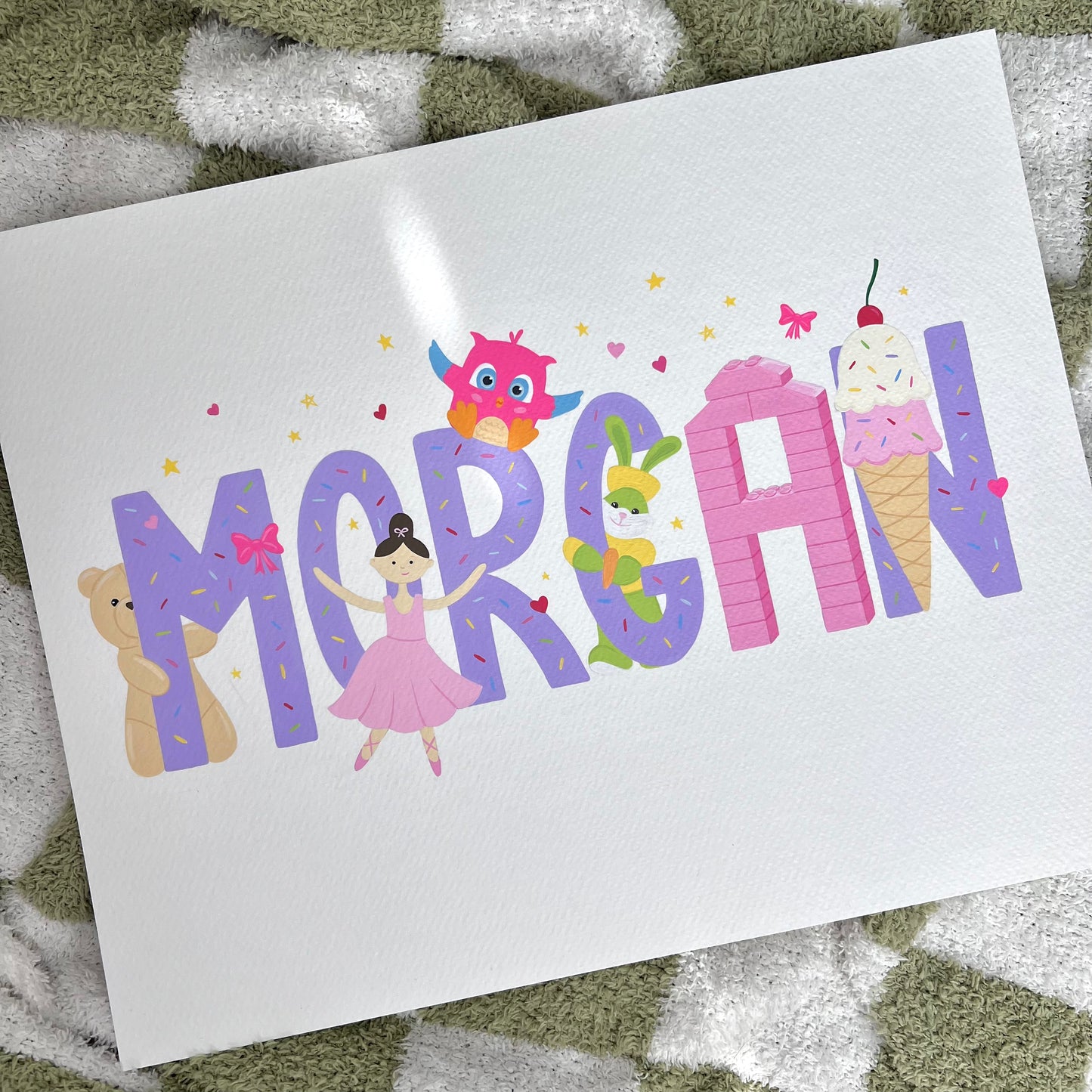 Hand-Painted Favorite Things Artwork
