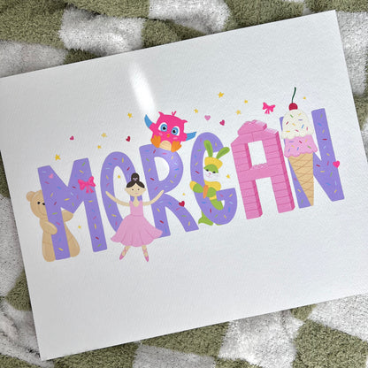 Hand-Painted Favorite Things Artwork