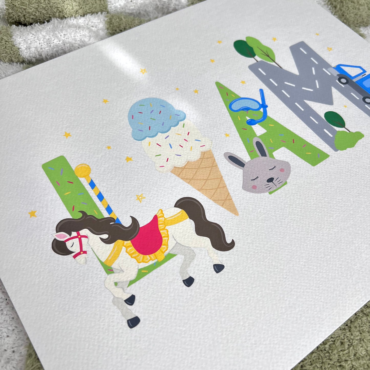 Hand-Painted Favorite Things Artwork